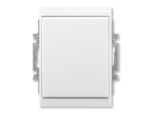 Time - Prepínač krížový IP44, r.7, biela/biela